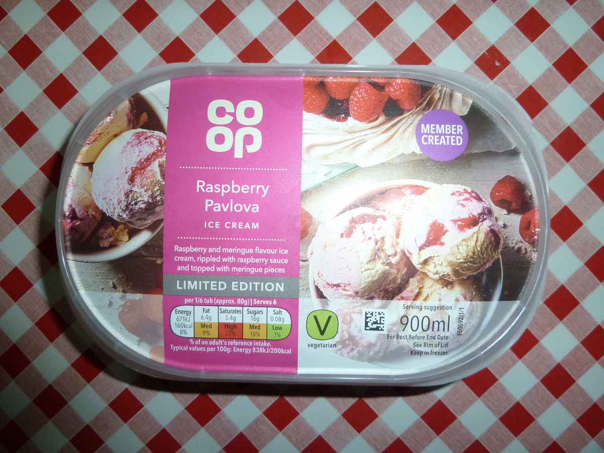 Photo of Co-op Raspberry Pavlova Ice Cream