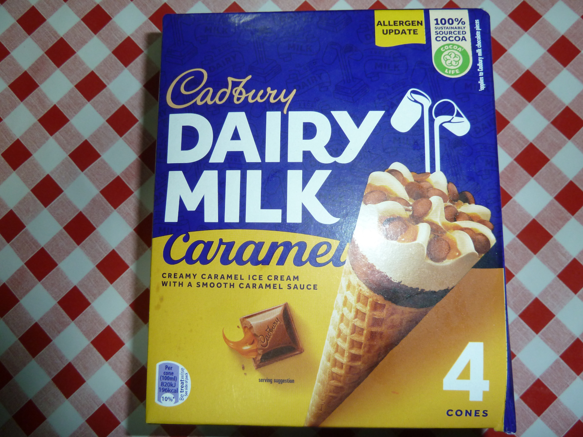 Photo of Dairy Milk Caramel ice cream box
