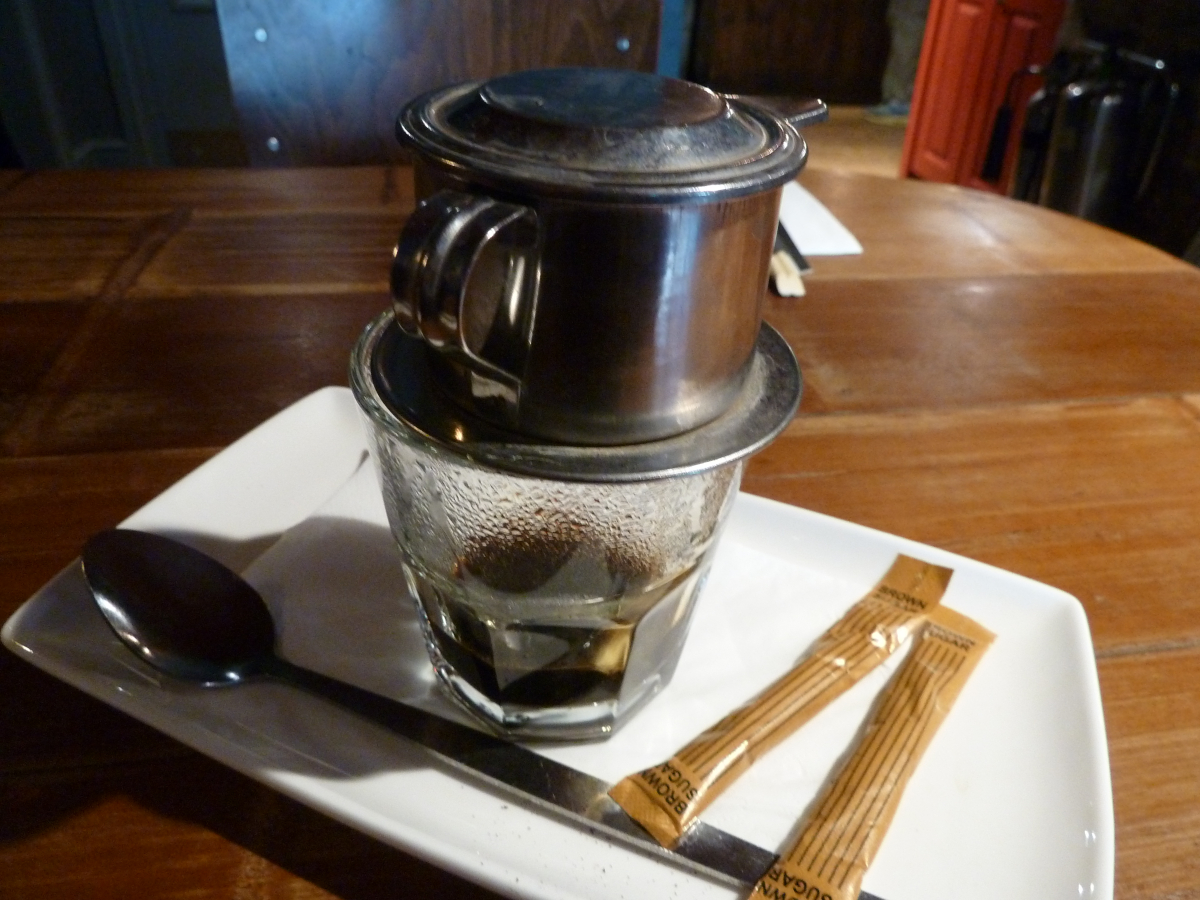 Photo of Vietnamese coffee in Pho in Cambridge