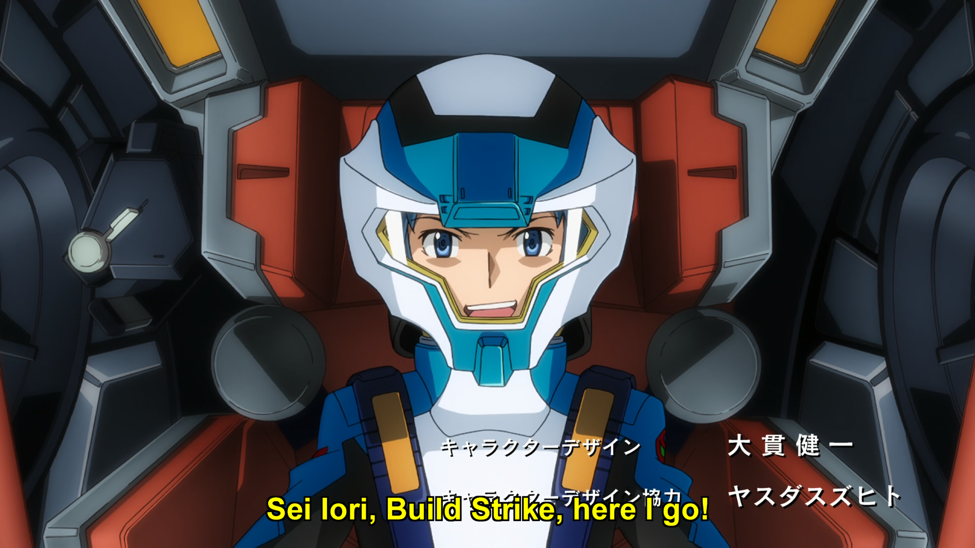 Screenshot of Gundam Build Fighters episode