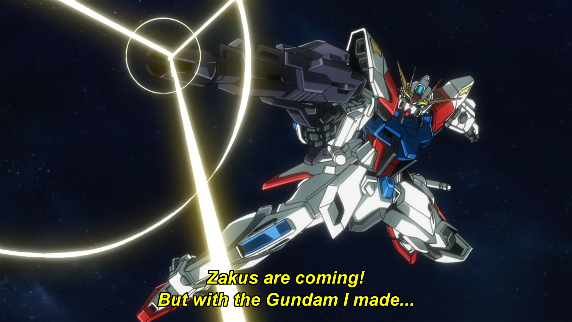 Screenshot of Gundam Build Fighters episode