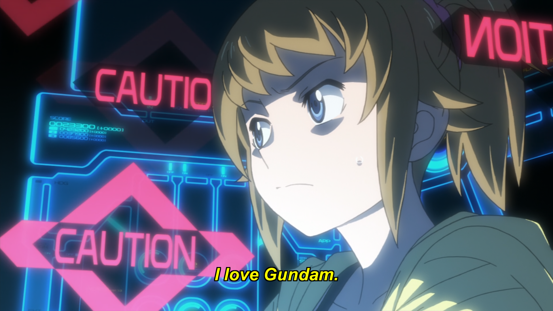 Screenshot of Gundam Build Fighters Try episode