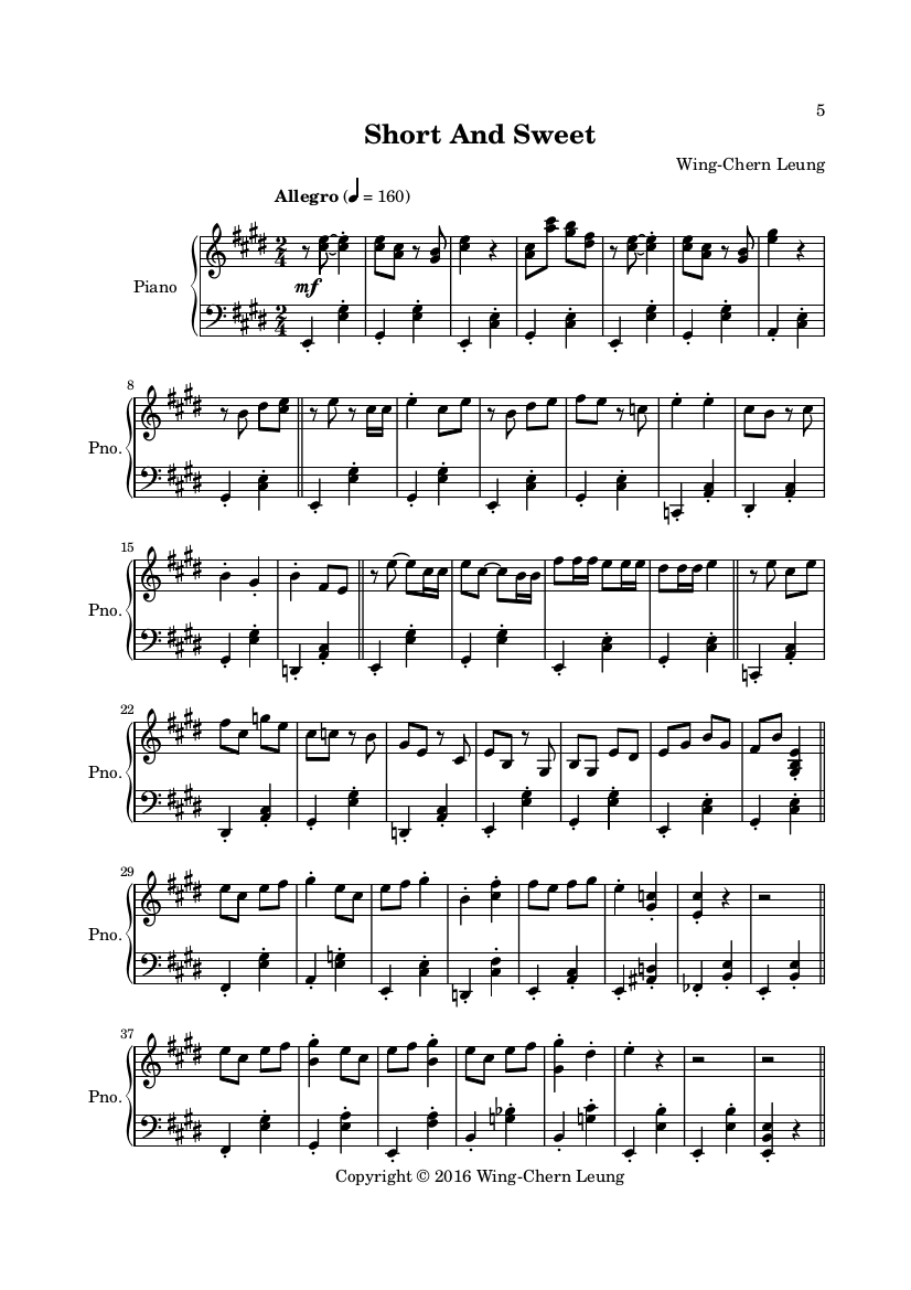 The Piano Collections Volume I Short And Sweet sample